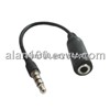 iPhone splitter cable (OA-iPhone) / Audio cable with compact design / iPhone adapter