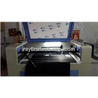 CCD laser cutting machine for cutting Label/Logo -camera system and automatic positioning system