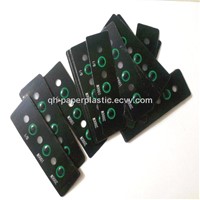 QH-SP-001 Machine Panel Sticker/0.30mm Thickness Plastic Power Switch Sticker/ PVC Switch Decal