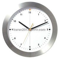 12&amp;quot;simple metal wall clock