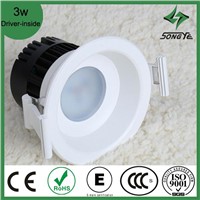 2013 New style Integration Hight Power 3W Unadjustable Concave lens LED Downlight SY-TN-02W