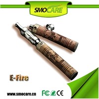 2014 newest e cigarette cool fire 2 wood electronic cigarette e fire x-fire kit