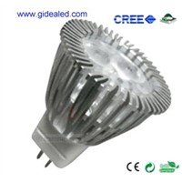 3W MR11 LED Lamp with 3pcs*1W CREE XP-E LED