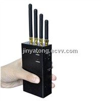 4 Band 2W Portable WIFI and 3G Mobile Phone Jammer