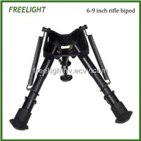 6-9 inch Harris Style mounting bi-pod Adjustable height extendable legs Hinged base