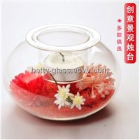 Creative Friend Gift Glass Terrarium Vase Glass Material Candle Holder Lamp Blown Glass Products