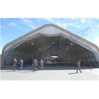 Curved exhibition tent for airport -- Superb Tent Factory