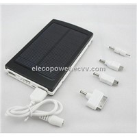 Double USB output 10000 mA portable emergency and standby solar power supply mobile phone charger