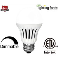 ETL 8W LED Fully Dimmable A19 Light