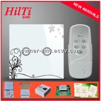 EU Standard home electronic touch tactile switch with remote control, touch glass panel 2 gang