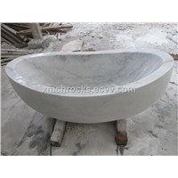 Guangxi White Marble Bathtub