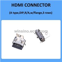 HDMI Female 3 row Dip Connector