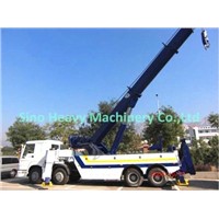 HOWO 6x4, Wrecker Truck, Road Obstacle Removing Truck, Loading 30TON with Crane
