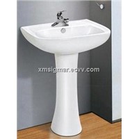 High quality popular fitted bathroom furniture pedestal sink