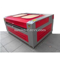 Laser engraving cutting machine with auto roll feeding system for table cloth 1600*1000mm (HQ1610)