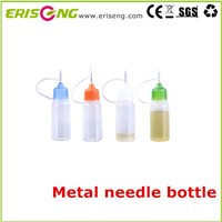 Metal needle bottle for e liquid plastic bottle with metal needle