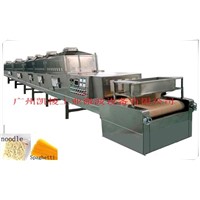 Microwave sterilizing machine for noddles