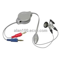 Multimedia retractable headset