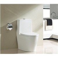 One piece toilet with sighonic,made of ceramic