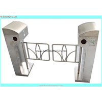 Pedestrian Access Control Electric Vertical Swing Barrier Gate Turnstile