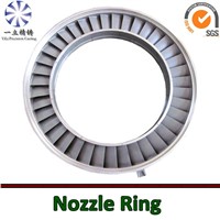 Stainless steel vacuum casting nozzle ring used for locomotive turbocharger