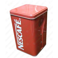 Tnplate coffee packaging pot,Square metal cans for coffee bean,china supplier