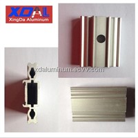 XD-008 Aluminum extrusion profile punching hole precision machined anodized