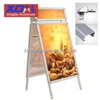 XD-J-H01 Aluminum outdoor poster stand double sides A frame with head for wholesales retails