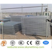 factory galvanized/pvc coated temporary metal fence