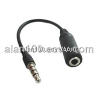 iPhone splitter cable (OA-iPhone) / Audio cable with compact design / iPhone adapter