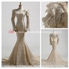 2014 Mermaid Long Sleeves Lace Wedding Gown Bridal Dress (11859)