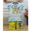 2014 summer children's clothing wholesale cartoon printed cotton baby suit infant suit