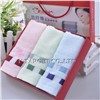 70% Bamboo fiber+30% cotton 32x76cm Solid Soft Home Towel Washcloth Gift Box