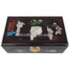 Carved lacquer luxury jewelry case