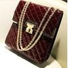 Free shipping 2014 new plaid solid style leather cluth messenger shoulder bags