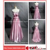 Pink A-Line Beaded Sweetheart Satin Long Evening Gown Prom Dress (AS5244)