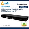 ACAFA KF116P 16-Port Combo Free USB+PS/2  KVM Switch over IP-TAIWAN