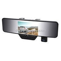 HD 1080P bluetooth rearview mirror dvr camera car black box w/ GPS
