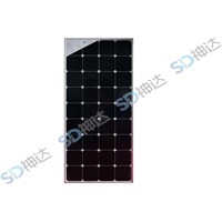 110W solar panel with glass and frame