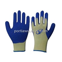 13G Cut-5  Para-Aramid fiber latex palm coated
