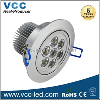 2014 95mm cutout 7 watts led downlight