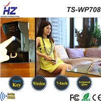 2014 newest 2.4GHz digital 7 inch distinctive wireless video intercom TS-WP708
