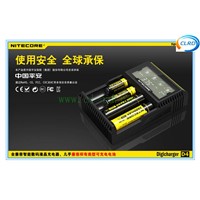 4 slots fast LCD screen Nitecore D4 charger