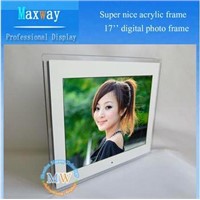 Acrylic frame digital photo frame 17 inch