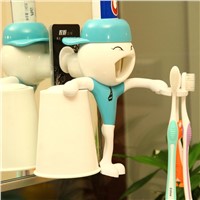 Auto toothpaste dispenser&Toothbrush holder& Cup