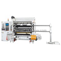 Automatic high-speed packaging film slitting machine