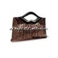 Elegant quality best women sequined mouth shape clutches evening bag for wedding feast party