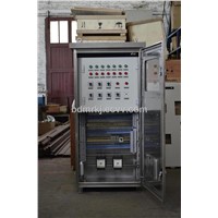 Forced air cooling control cabinet for transformer