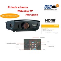 Full HD home theater LCD LED video projector DG-757 with USB port