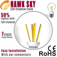 Germany IS test machine 6000~6500K China LED filament bulbs factory